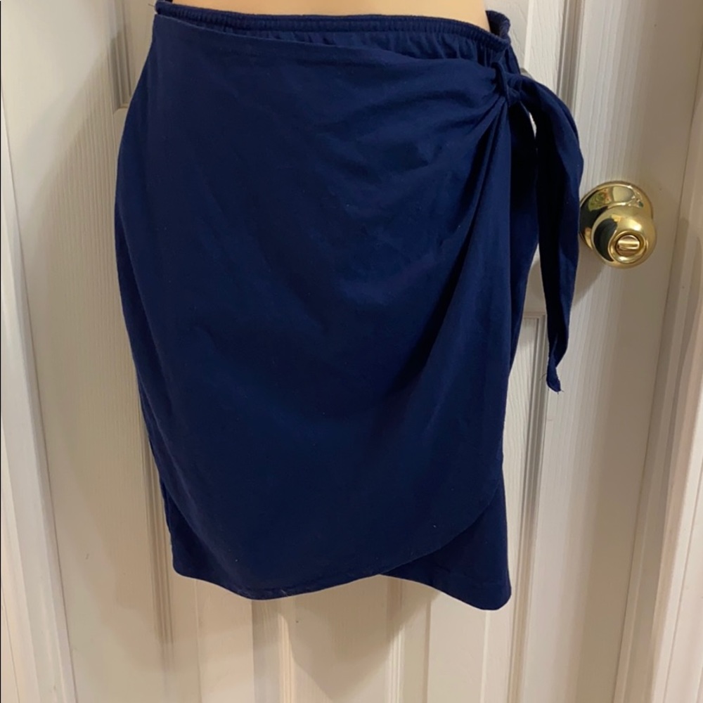 Bev blue short skirt medium elastic waist